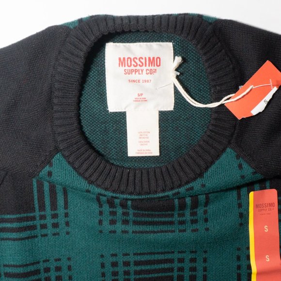 ✨3/$25✨NWT Mossimo Supply Co. Black/Green Sweater - S - Picture 5 of 5